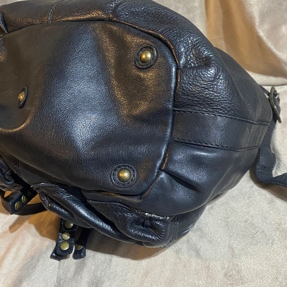 Frye Brooke Drawstring Black Leather Studded Women\'s Bag main image 9